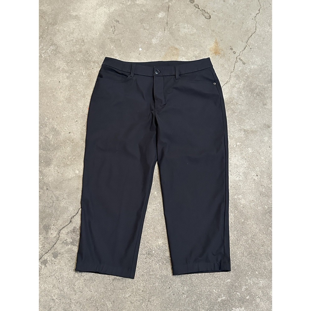 Lululemon Men's ABC Pants Slim Warpstreme Black Obsidian 5-Pocket HEMMED Size 32